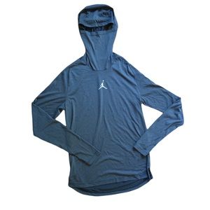 Men’s Jordan size Large lightweight pullover hoodie- Charcoal